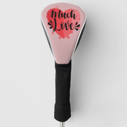 Viel Liebe, großes Herz Golf Headcover (Vorderseite)
