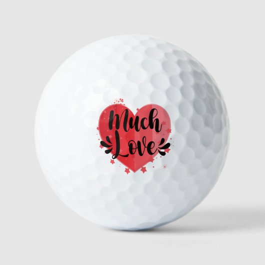 Viel Liebe, großes Herz Golfball (Vorderseite)