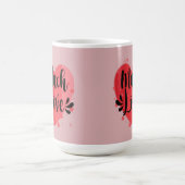 Viel Liebe, großes Herz Kaffeetasse (Mittel)