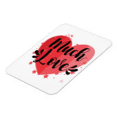Viel Liebe, großes Herz Magnet (Linke Seite)