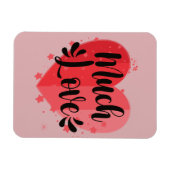 Viel Liebe, großes Herz Magnet (Horizontal)