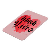 Viel Liebe, großes Herz Magnet (Linke Seite)