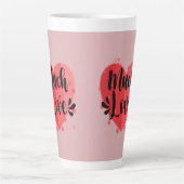 Viel Liebe, großes Herz Milchtasse (Vorderseite)