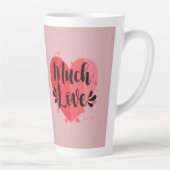Viel Liebe, großes Herz Milchtasse (Rechts)