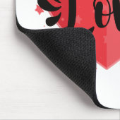 Viel Liebe, großes Herz Mousepad (Ecke)