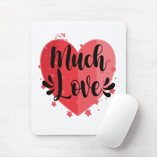 Viel Liebe, großes Herz Mousepad (Mit Mouse)