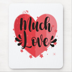 Viel Liebe, großes Herz Mousepad