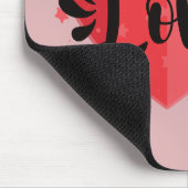 Viel Liebe, großes Herz Mousepad (Ecke)