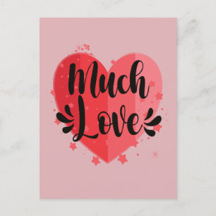 Viel Liebe, großes Herz Postkarte
