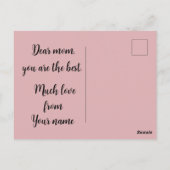 Viel Liebe, großes Herz Postkarte (Rückseite)