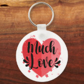 Viel Liebe, großes Herz Schlüsselanhänger (Vorderseite)