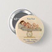Viel Liebe in kleinem Paket Button (Vorne & Hinten)