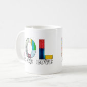 Viel Liebe Kaffeetasse (Vorderseite Links)