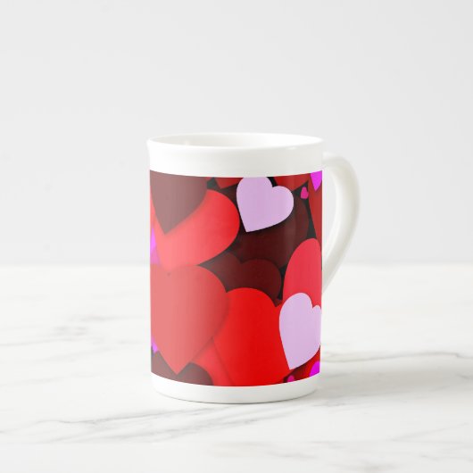 Viel Liebe Porzellantasse (Vorderseite Rechts)