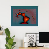viel Liebe Poster (Heimbüro)