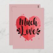 Viel Liebe Postkarte (Vorne/Hinten)