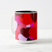 Viel Liebe Zweifarbige Tasse (Vorderseite Links)
