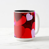 Viel Liebe Zweifarbige Tasse (VorderseiteRechts)