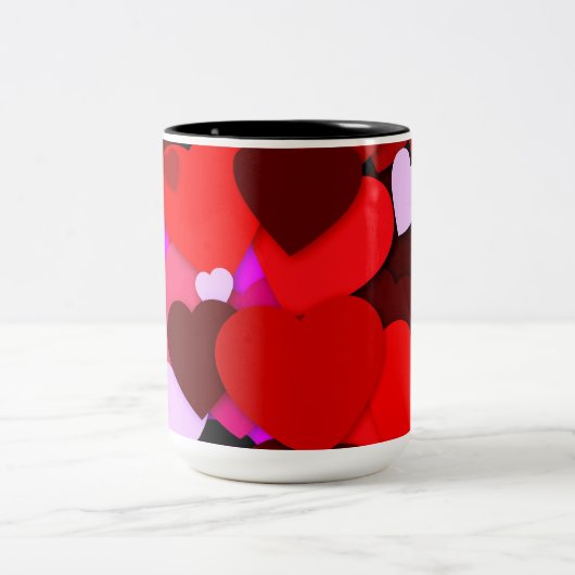 Viel Liebe Zweifarbige Tasse (Mittel)