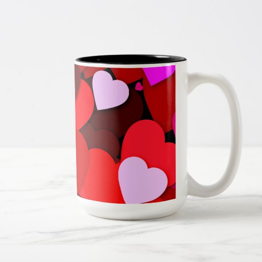 Viel Liebe Zweifarbige Tasse (Rechts)