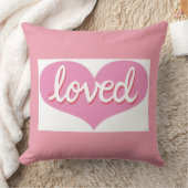 VIEL LIEBT - Angeregt - rosa Liebe Herz Kissen (Decke)