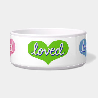 VIEL LIEBT - Bewundert - Farbige Liebe Herzen Napf