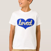 VIEL LIEBT - blaue Liebe T-Shirt (Vorderseite)