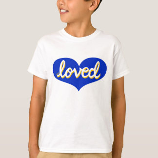VIEL LIEBT - blaue Liebe T-Shirt