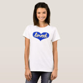 VIEL LIEBT - blaue Liebe T-Shirt (Vorne ganz)