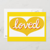 VIEL LIEBT - Gelbe Liebe Postkarte (Vorne/Hinten)
