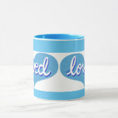 VIEL LIEBT - Herz der blauen Liebe Tasse (Zentrum)