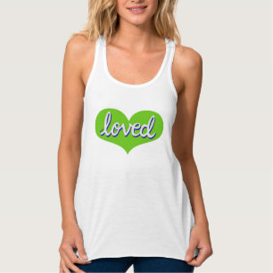 VIEL LIEBT - Herz grüner Liebe - Tank Top