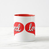 VIEL LIEBT - Herz-Liebe-Rot Tasse (Zentrum)