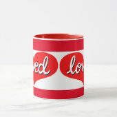 VIEL LIEBT - Herz-Liebe-Rot Tasse (Zentrum)
