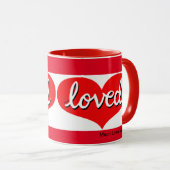 VIEL LIEBT - Herz-Liebe-Rot Tasse (VorderseiteRechts)