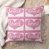 VIEL LIEBT - Rosa Liebe Herz - Mädchen Kissen (Decke)