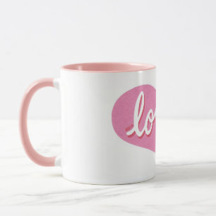 VIEL LIEBT - rosa Liebe Herz Tasse
