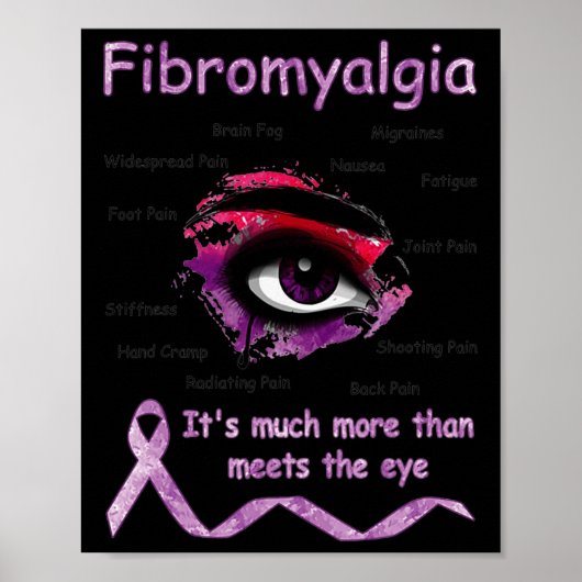 Viel mehr als die Augen Fibromyalgie Awarene Poster (Vorne)