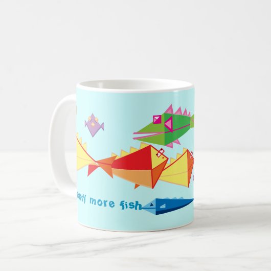Viel mehr Fische Kaffeetasse (Vorderseite Links)