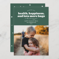 Viel mehr Hugs Holiday Card (Pine Green)