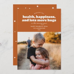 Viel mehr Hugs Holiday Card (Rust) Feiertagskarte