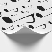 Viel Musiknoten Geschenkpapier (Ecke)