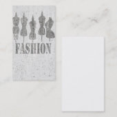 Viel niedliches. Retro Vintage Visitenkarte (Vorne/Hinten)