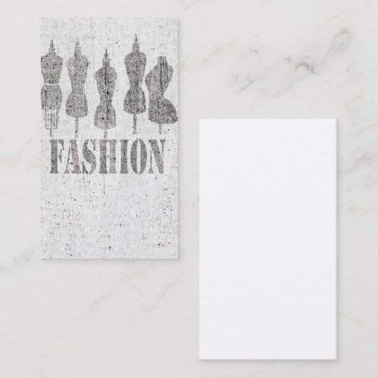 Viel niedliches. Retro Vintage Visitenkarte (Vorne/Hinten)