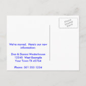 Viel Parking Funny Change of Adressen Ankündigungspostkarte (Rückseite)