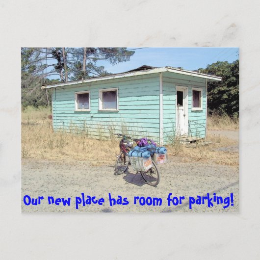 Viel Parking Funny Change of Adressen Ankündigungspostkarte (Vorderseite)