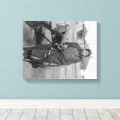 "Viel Pferde", die Lieut schlucken. Casey Fotograp Leinwanddruck (Insitu (Holzboden))