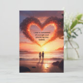 Viel rote Liebe für sie Feiertagskarte (Stehend Vorderseite)