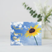 Viel Sonne! Postkarte (Stehend Vorderseite)