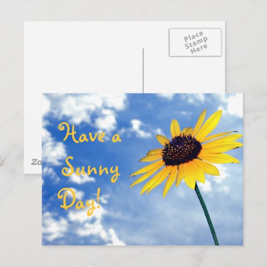 Viel Sonne! Postkarte (Vorne/Hinten)